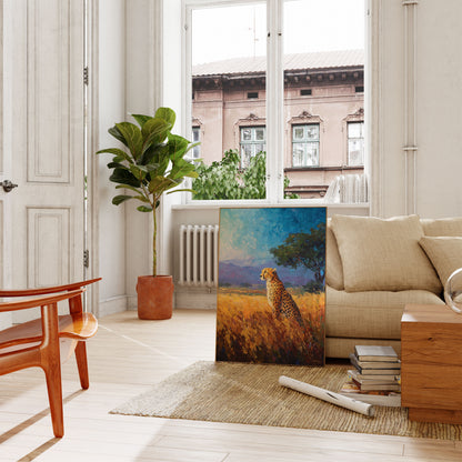 Golden Savanna Cheetah Poster