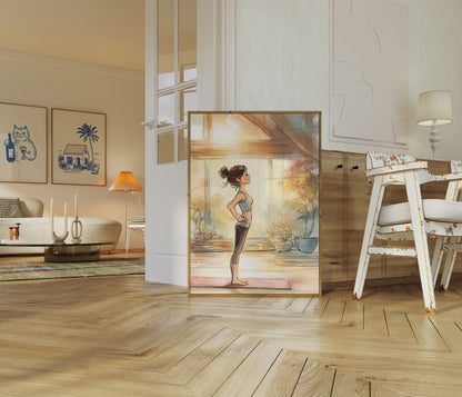 Poranny Zen Joga Plakat