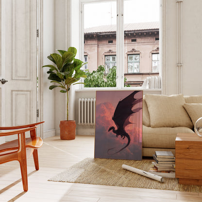 Dark Dragon Twilight Flight Poster