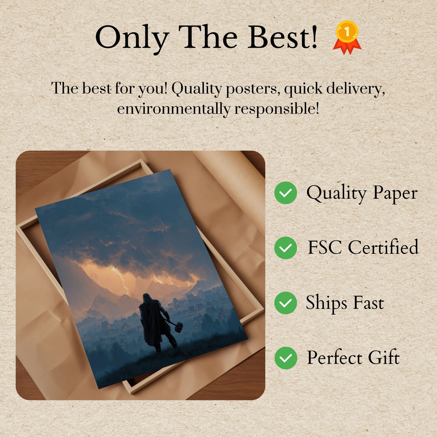 Viking Storm Warrior Poster