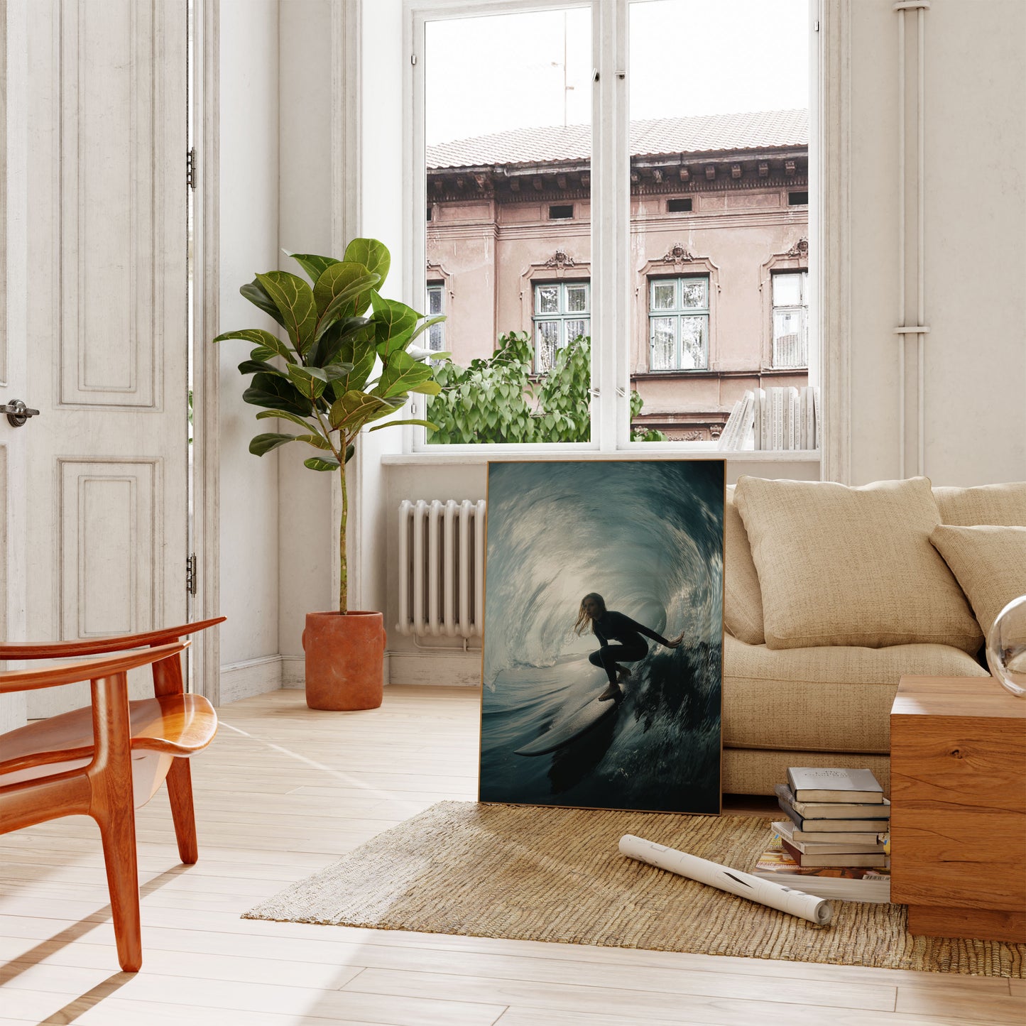 Inside the Wave Surfing Poster