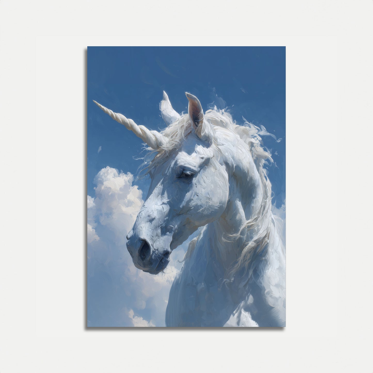 Majestætisk Enhjørning Himmel Plakat