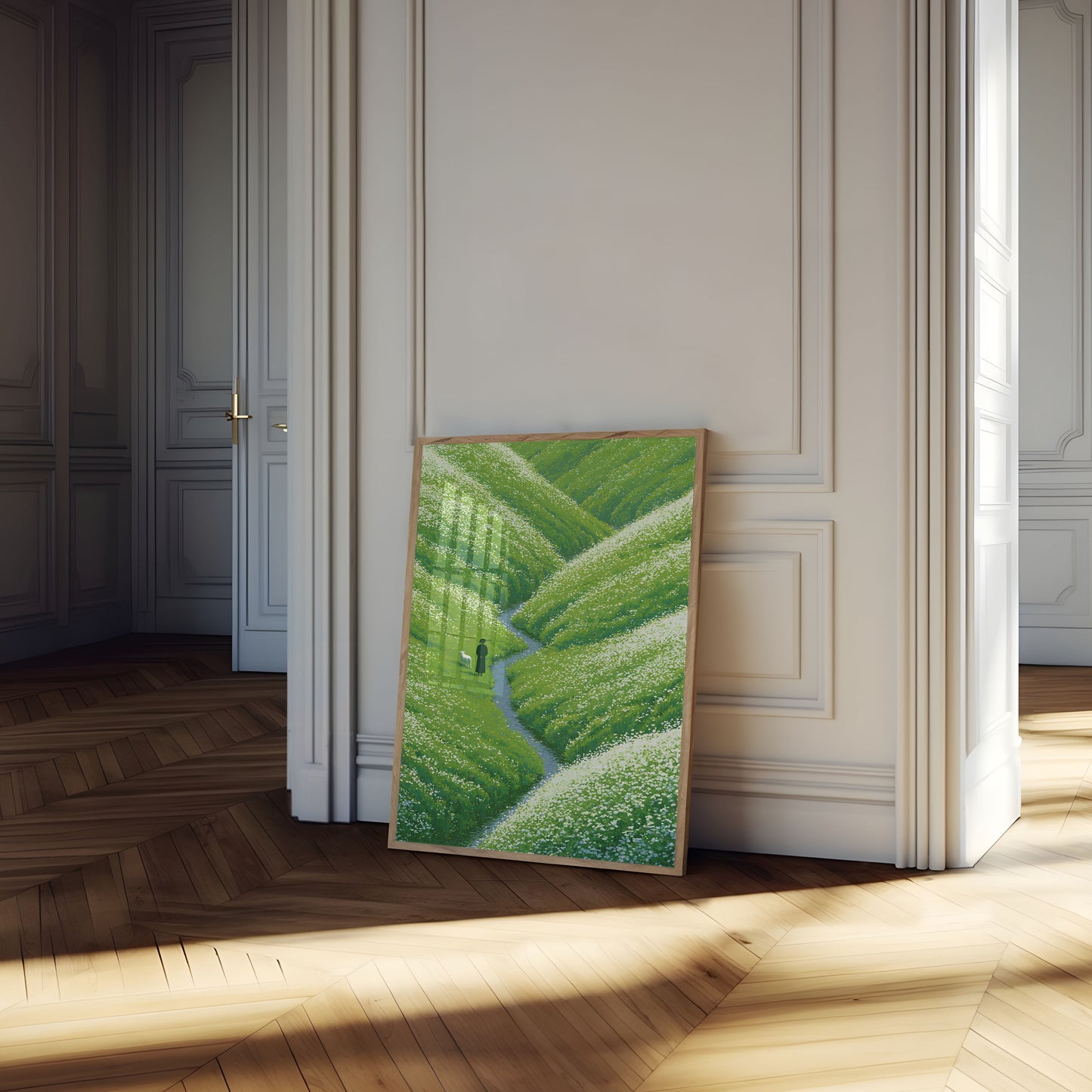 Landschaftsposter: Pastelltal-Bach