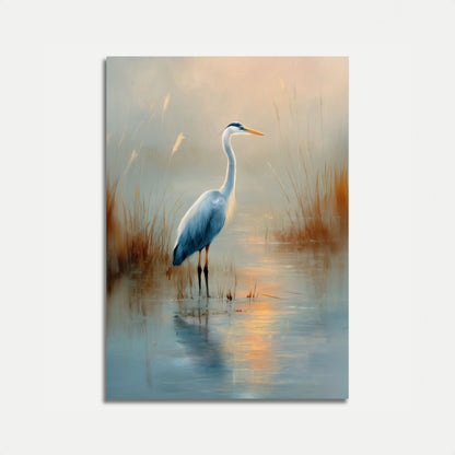 Ruhiger Blauer Reiher Poster