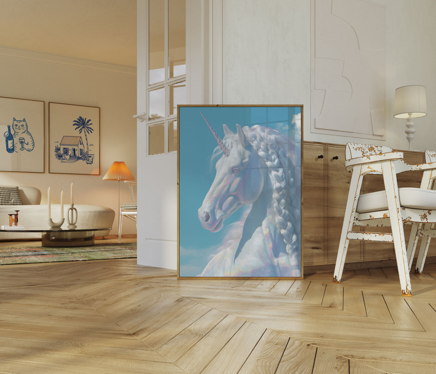Poster Magico di Unicorno Etereo