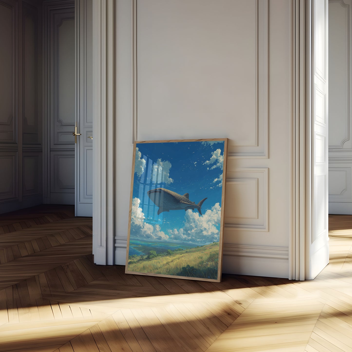 Whale Shark Sky Voyage Poster