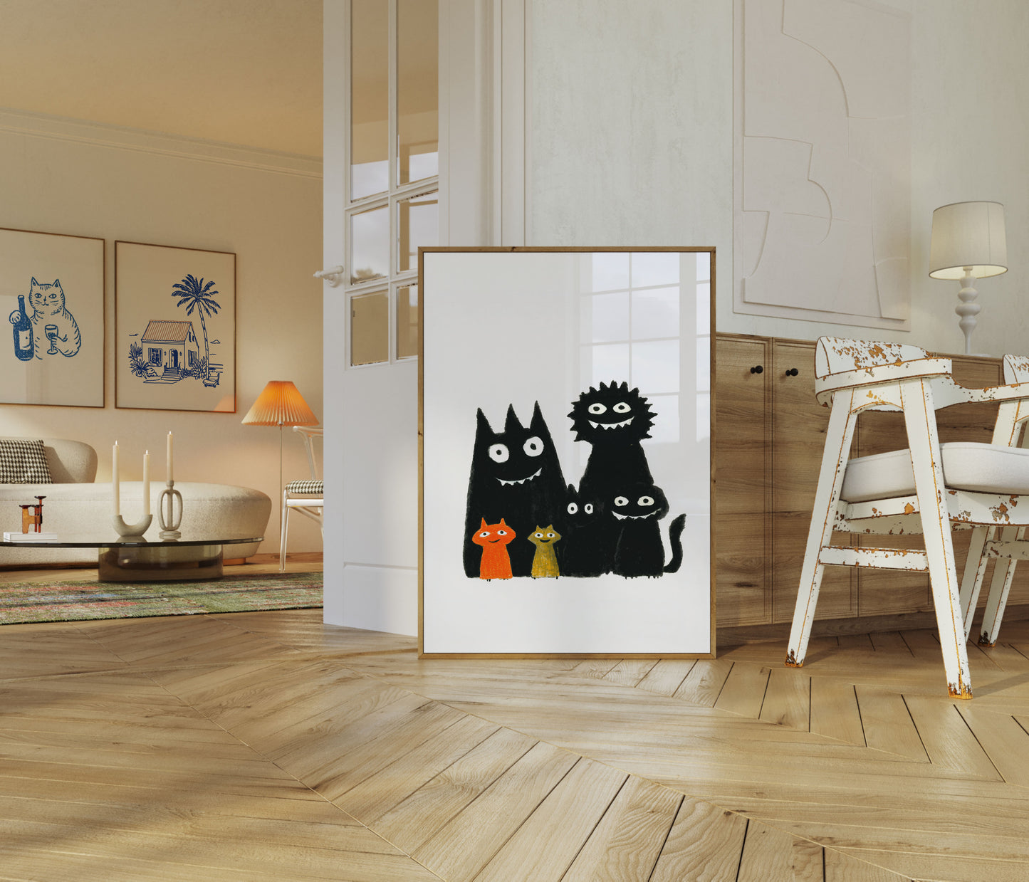 Funny Cats Family Poster