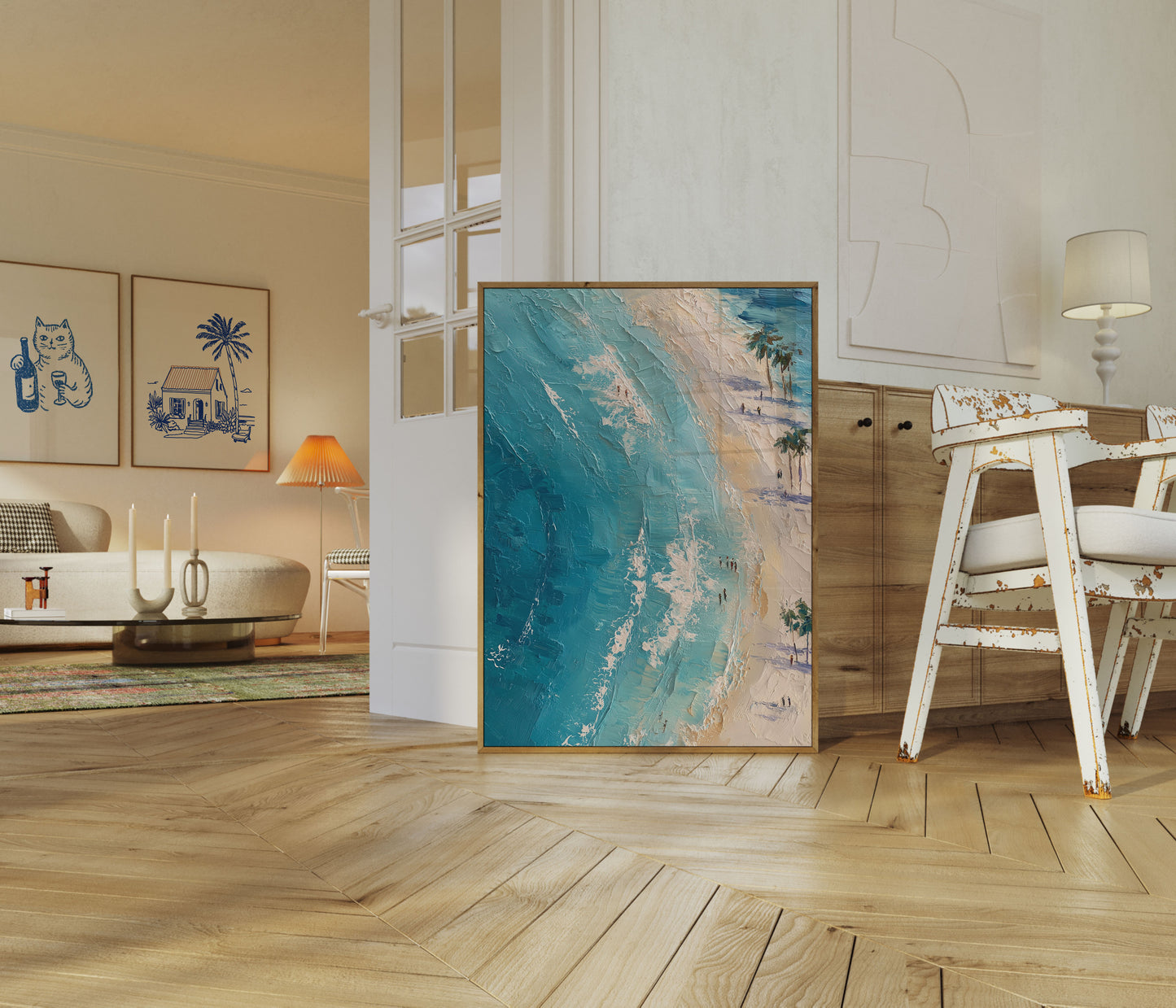Aerial Beach Paradise Poster