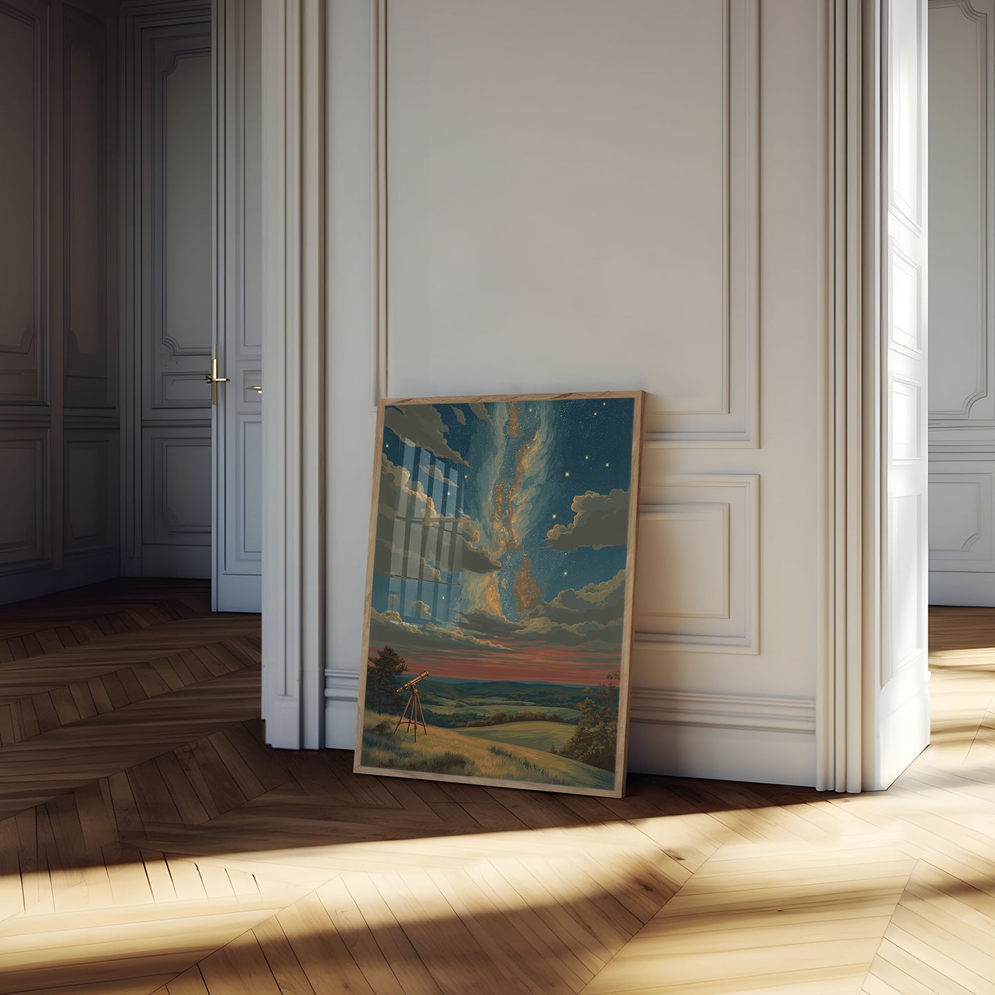 Plakat Gwiaździsta Noc Astronomiczny