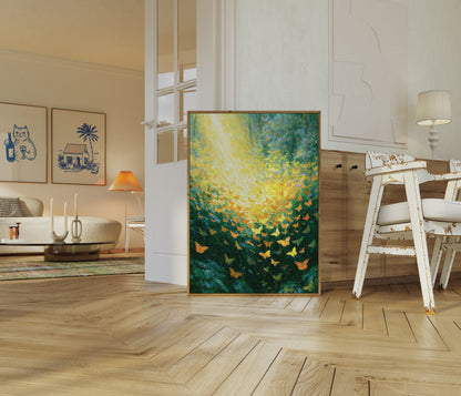 Butterflies Dancing in Sunlight Poster