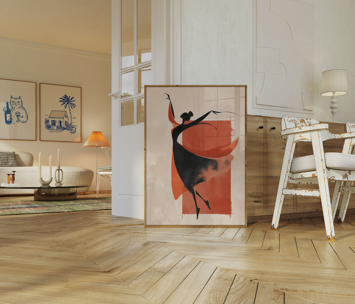 Dynamische Dans Bewegings Poster