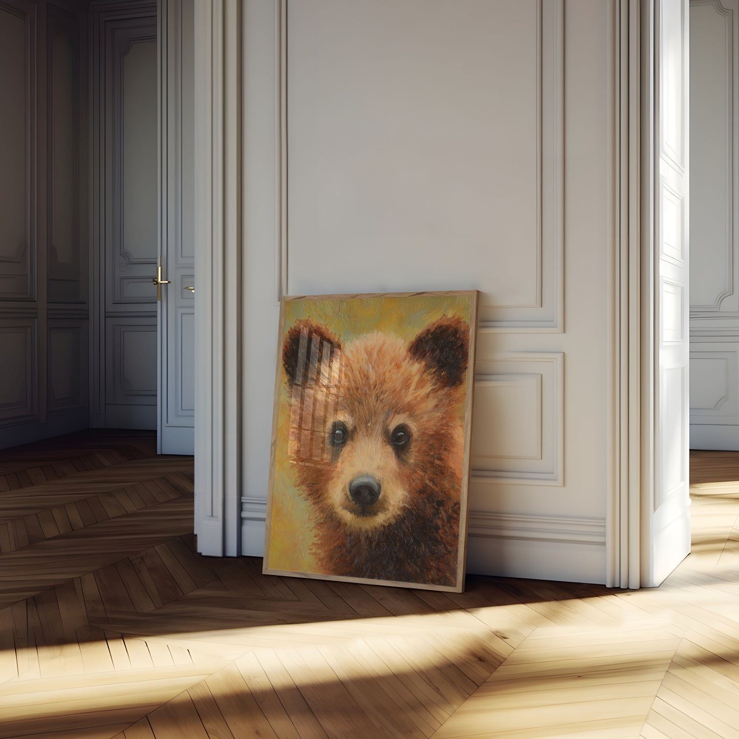 Poster Ritratto Orso dell'Ora Dorata