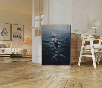 Majestætiske Hvaler i Oceanet Plakat