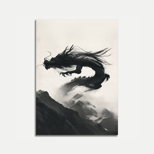 Mystic Mountain Dragon Poster