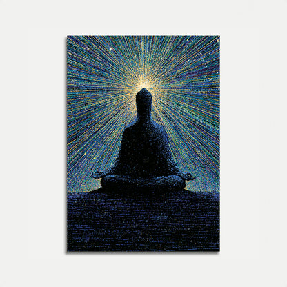 Meditation in Digital Light Poster