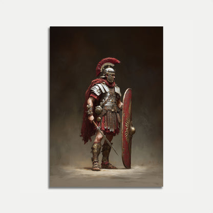 Majestic Roman Legionary Battle Poster