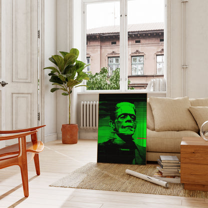 Frankenstein Monster Neon Poster