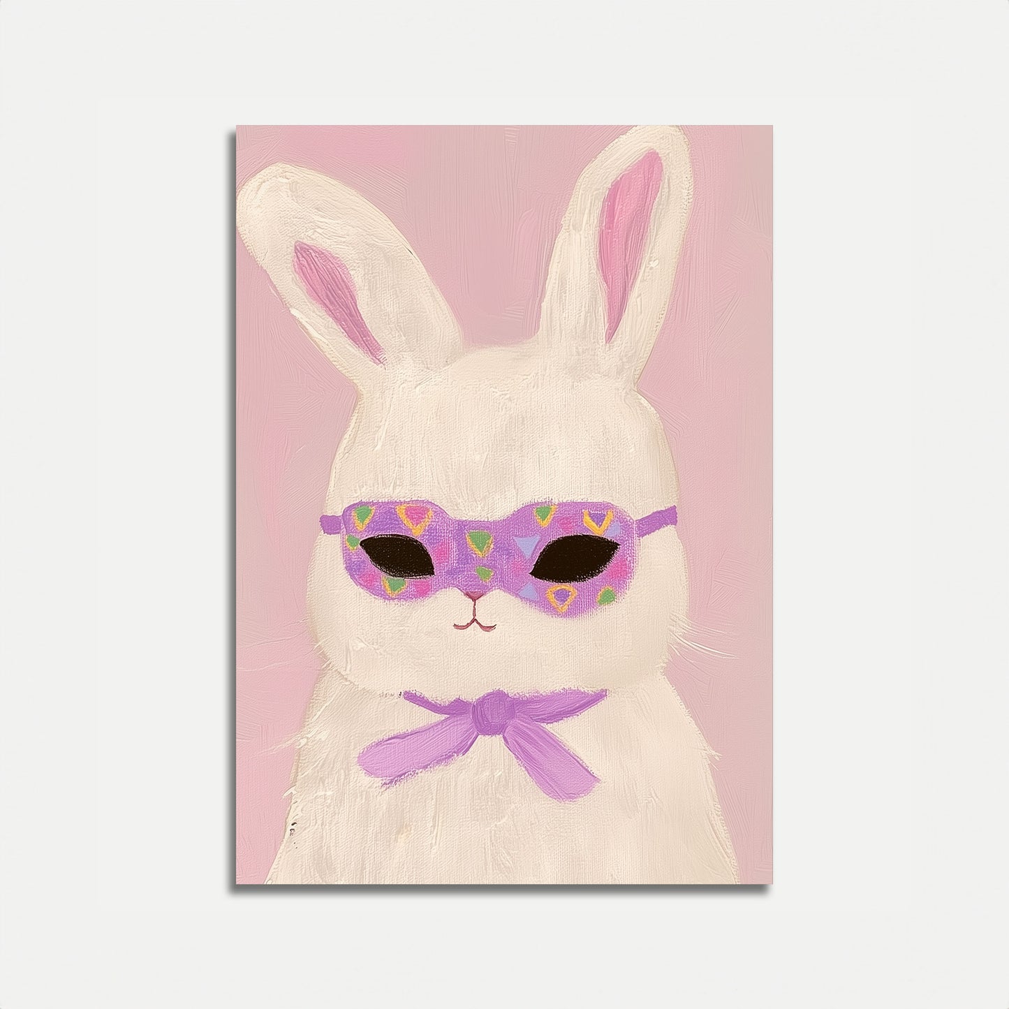 Cute Bunny Cool Glasses Poster