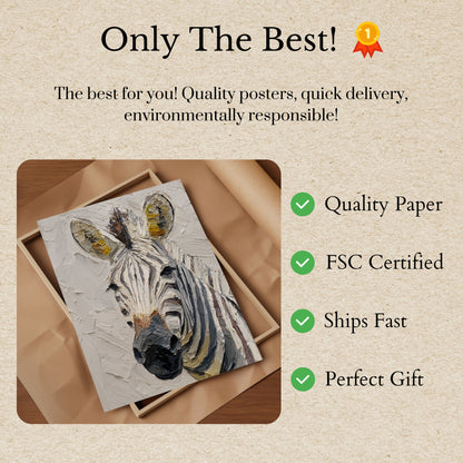 Modern Zebra Palette Poster