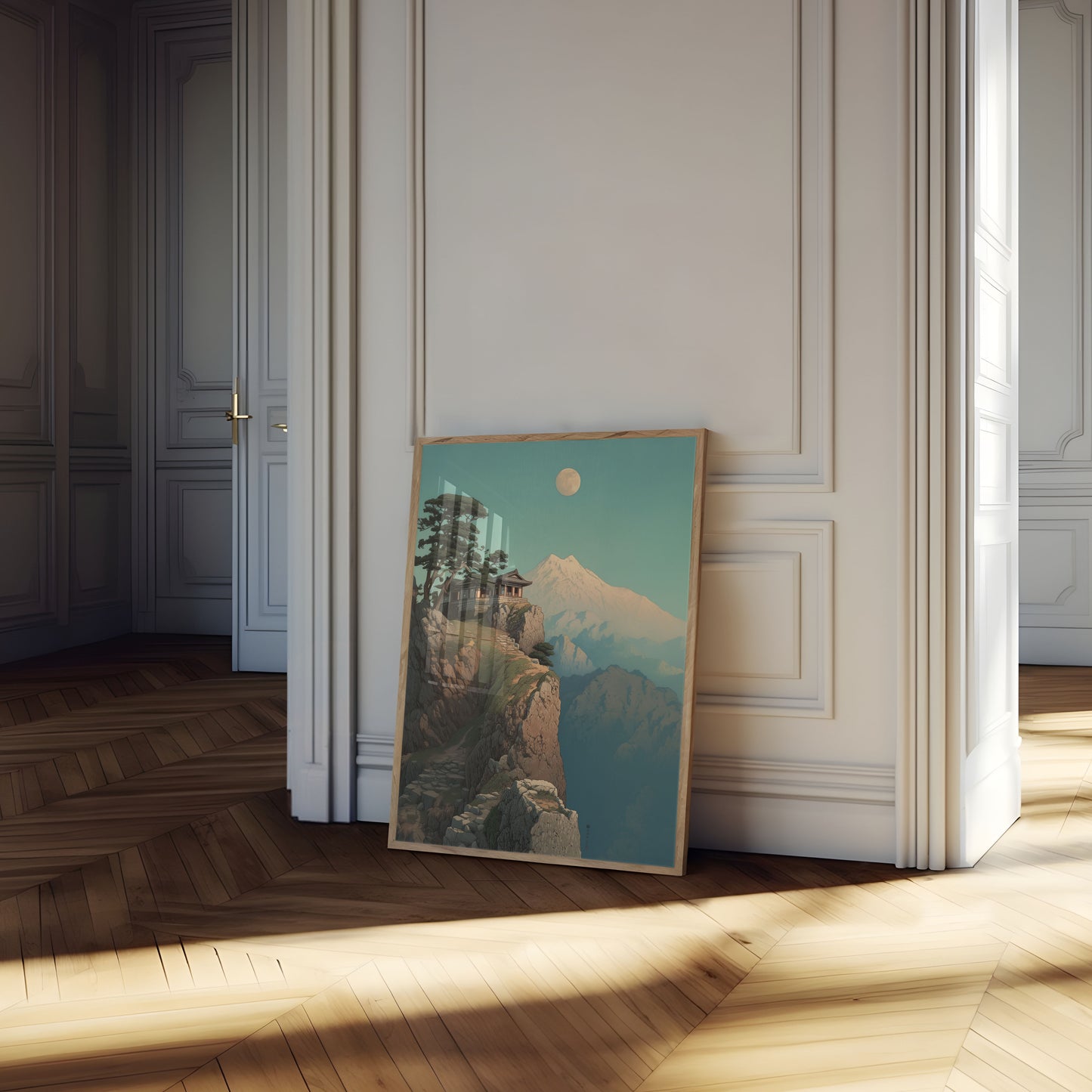 Zen Fjell Tempel Plakat