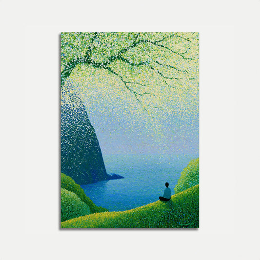 Contemplation by the Sea Poster