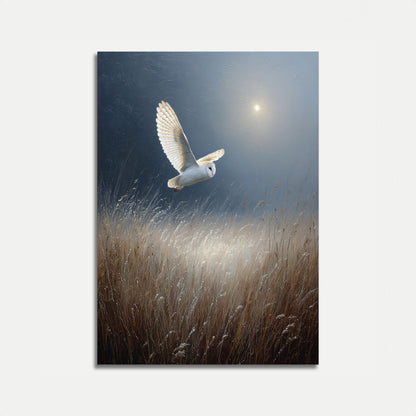 Barn Owl Hunting at Dusk Poster