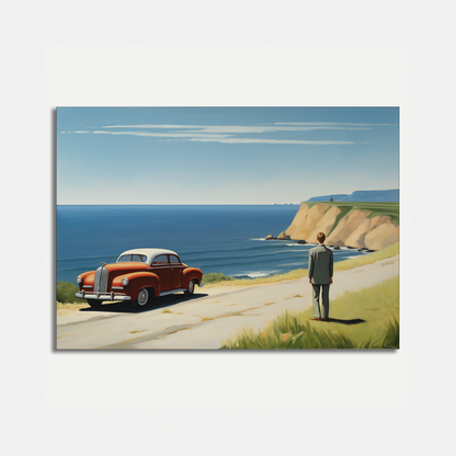 Old-Timer on the Oceanfront - Poster